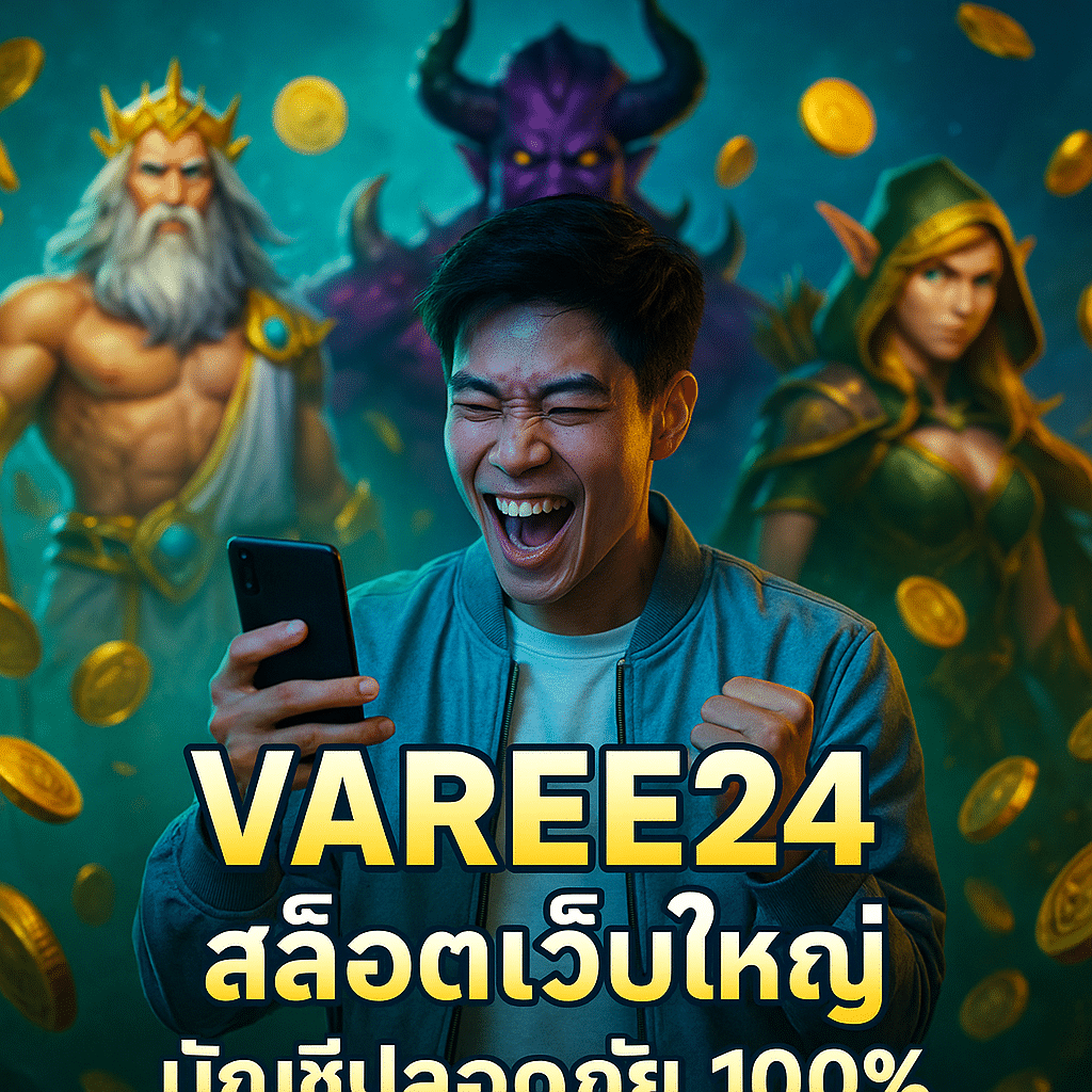 VAREE24 สล็อตเว็บใหญ่ บัญชีปลอดภัย 100%