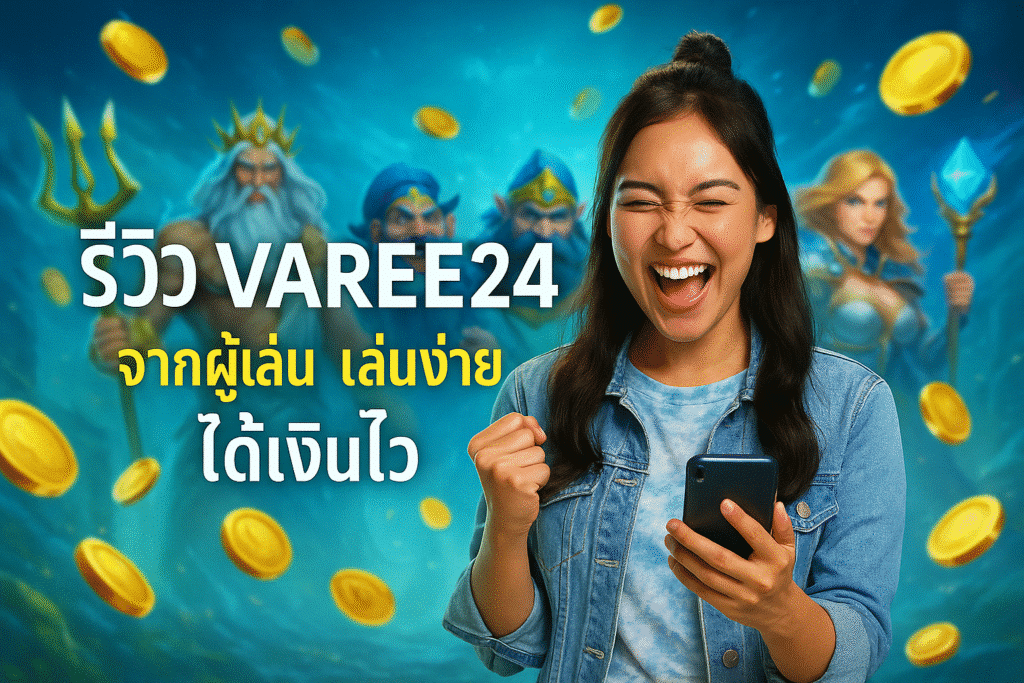 รีวิว VAREE24 จากผู้เล่น เล่นง่าย ได้เงินไว