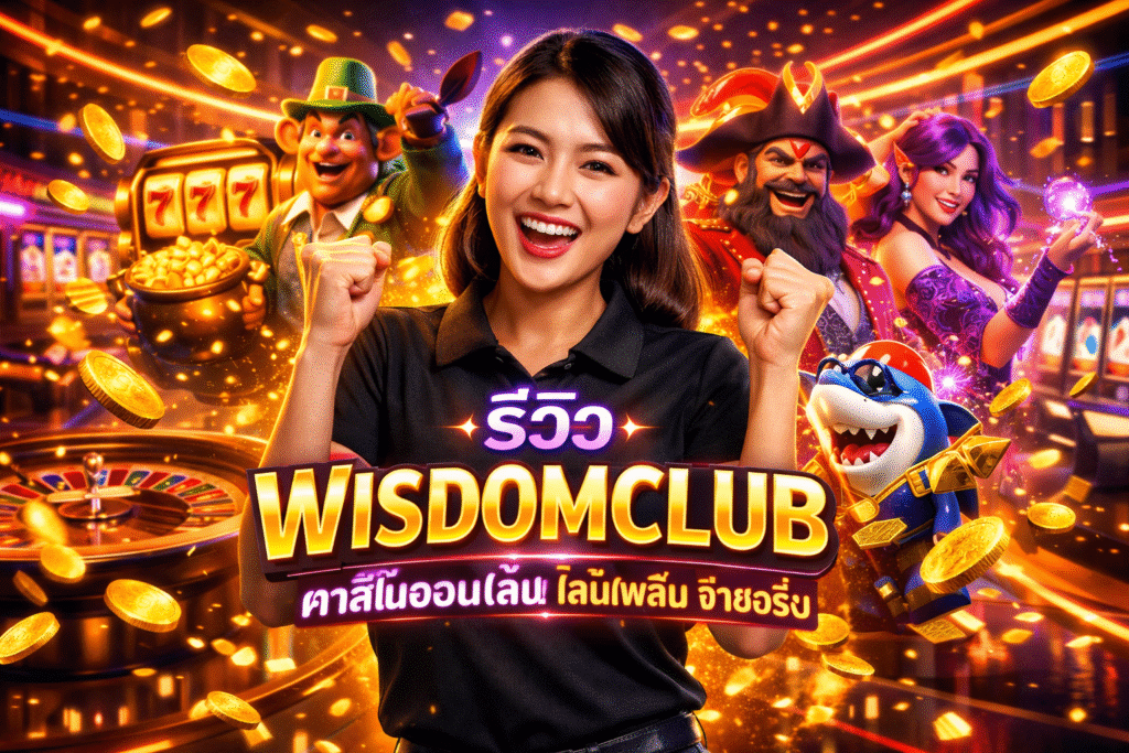รีวิว WISDOMCLUB คาสิโนออนไลน์ เล่นเพลิน จ่ายจริง